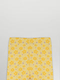 Organic Cotton Unisex Baby Co-ord Set – Soft Breathable Yellow Flower  Print Full Sleeve T-shirt & Pyjama for Infants