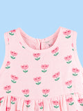 BambooTEC™ Bamboo Muslin Girls Frock – Floral & Frog Print | Pack of 2