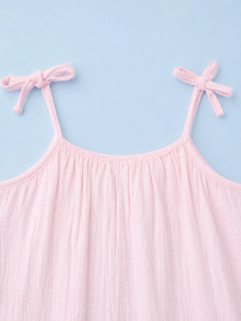 Organic Cotton Girls Frock Pack of 2 – Yellow & Pink Ruffle Frocks