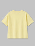Light Organic Cotton Cream Round Neck Graphic Print Half Sleeve T-Shirt | Unisex
