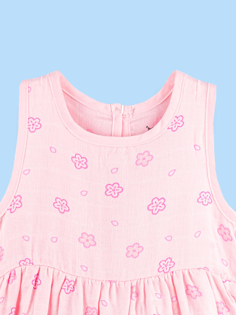 BambooTEC™ Bamboo Muslin Girls Frock – Floral & Duck Print | Pack of 2