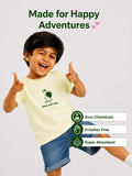 Organic Cotton Dino Print Half Sleeve T-Shirt Combo Pack for Boys (Pack of 2)