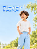 Unisex Denim Jeans – Light Blue Wide-Leg Jeans with Pockets
