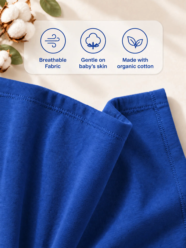 BambooTEC™ Bamboo Girls Blue Top – Peachy Pie Print