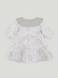 Baby Girl Ruffle Sleeve Detail Frock | 100% Organic Cotton
