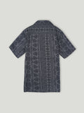 Boy Geometric Print Short Sleeve Shirt | 100% Organic Cotton