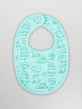 Organic Cotton Baby Bib – Soft Breathable Dog Print, Feeding & Drool Bib