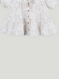 Baby Girl Ruffle Sleeve Detail Frock | 100% Organic Cotton