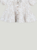 Baby Girl Ruffle Sleeve Detail Frock | 100% Organic Cotton