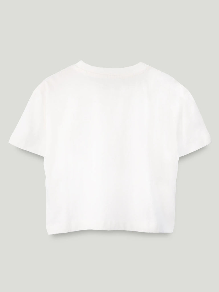 Unisex Bamboo Fabric White Sunshine Print Oversized T-Shirt