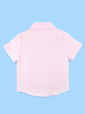 Boys Linen Cotton Pastel Pink Shirt