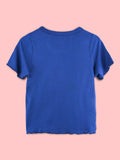 BambooTEC™ Bamboo Girls Blue Top – Peachy Pie Print