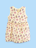 BambooTEC™ Bamboo Muslin Baby Frock – Fruity Fiesta Print, Soft & Breathable Dress