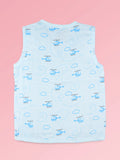 BambooTEC™ Bamboo Muslin Baby Jhabla – Helicopter Print