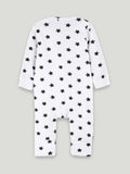 Organic cotton Star Print Romper/Bodysuit - Black
