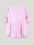 Girls Pink Ethnic Kurta & Dhoti Set – Embroidered Festive Wear