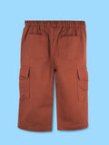 Unisex Brown Cotton Kids Cargo Shorts – Comfortable Everyday Bottomwear
