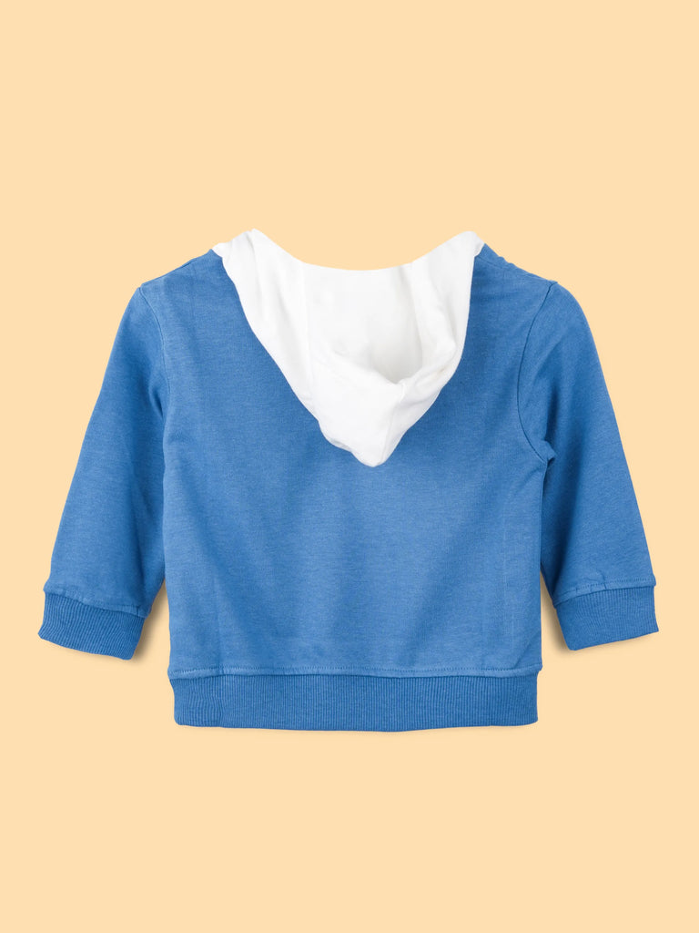 BambooTEC™ Bamboo Boys Hoodie – Blue Winner Print Full-Sleeve Hooded Sweatshirt