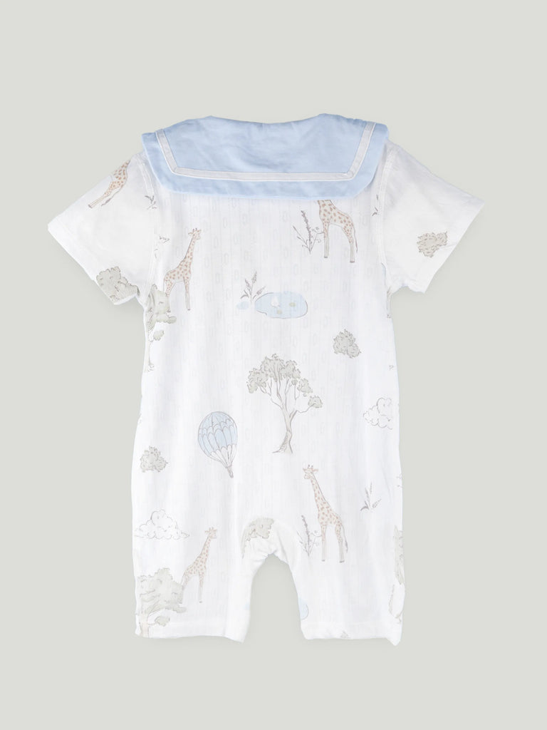 BambooTEC™ Unisex Bamboo Fabric Giraffe Print Romper