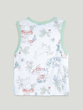 BambooTEC™ Unisex Bamboo Fabric Woodland Print Vest & Shorts Set