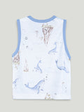 BambooTEC™ Unisex Bamboo Fabric Whale Print Vest & Shorts Set