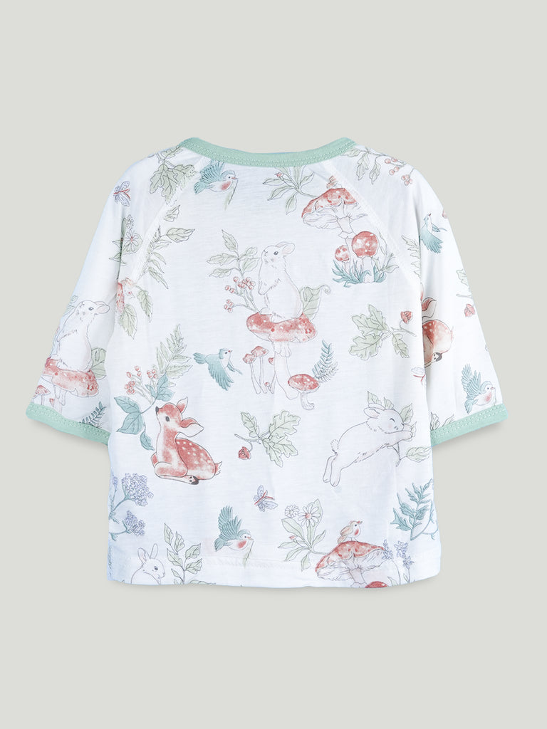BambooTEC™ Unisex Bamboo Fabric Woodland Print T-Shirt & Pyjama Set