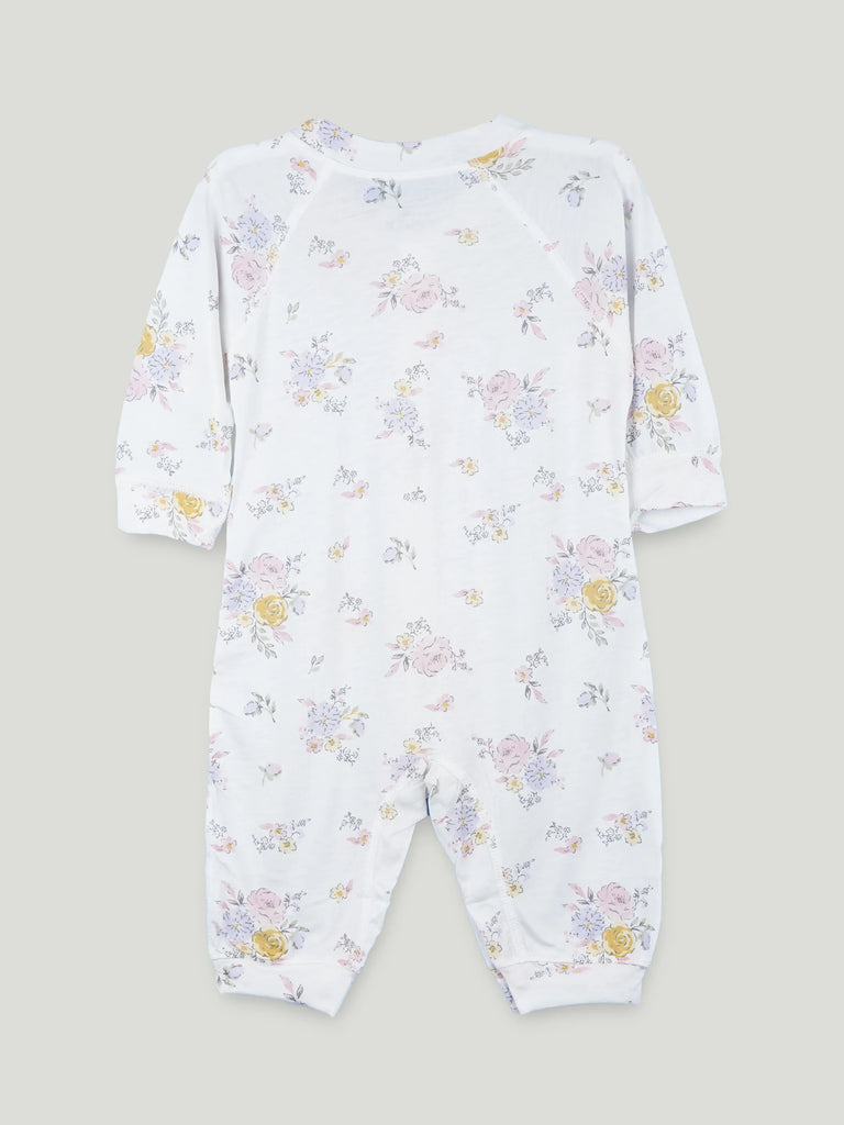 BambooTEC™ Girls Bamboo Baby Romper – Floral Bouquet Print