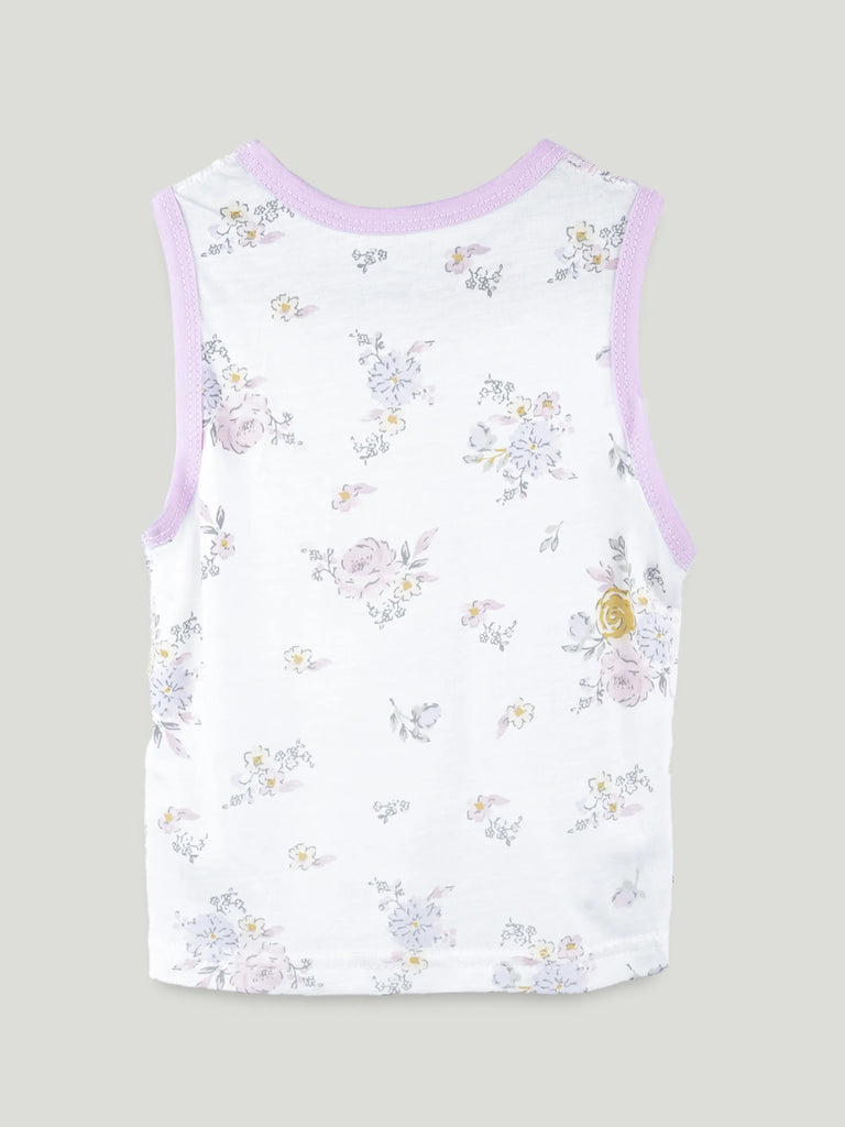BambooTEC™ Unisex Bamboo Fabric Floral Print Vest & Shorts Set