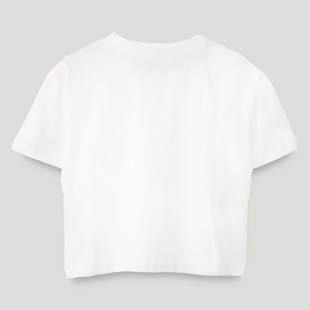 Unisex Bamboo Fabric White Little Warrior Oversized T-Shirt
