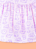 BambooTEC™ Bamboo Muslin Baby Frock – Puppy Parade Print, Soft & Breathable Dress