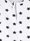 Organic cotton Star Print Romper/Bodysuit - Black