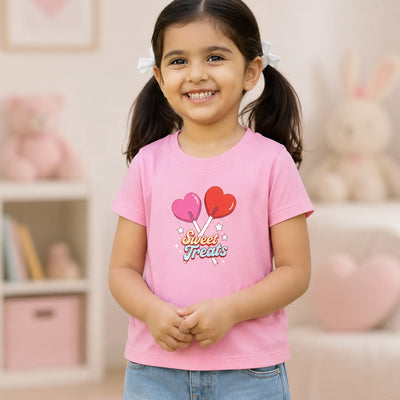 Bamboo Fabric Girls Kids T-Shirt – Sweet Treats Print Soft Breathable Tee