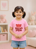 Bamboo Fabric Unisex Kids T-Shirt – Roaring Spring Print Soft Breathable Tee