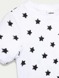 Organic Cotton Unisex Kids Co-ord Set – Soft Breathable Star Print T-Shirt & Shorts Set