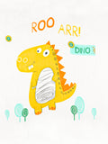 Bamboo Fabric Dino Print Baby Blanket | Ultra Soft Swaddle Blanket | 110 × 110 cm