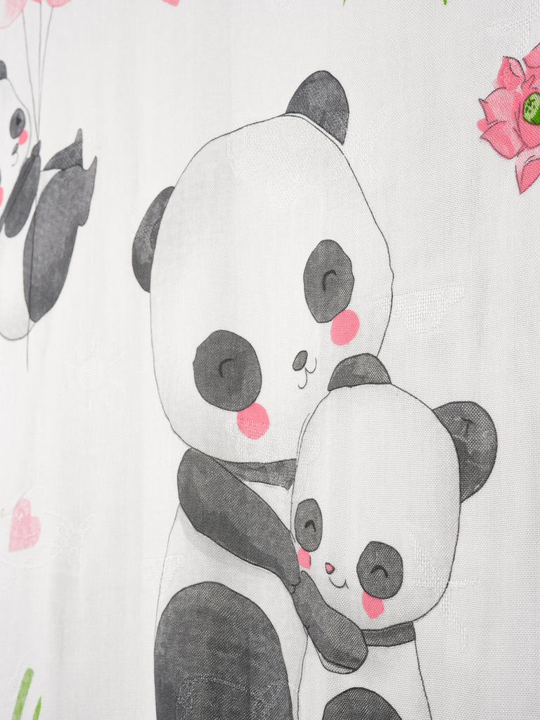 Bamboo Fabric Panda Love Print Baby Blanket | Ultra Soft Swaddle Blanket | 110 × 110 cm