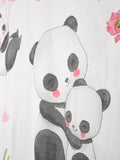 Bamboo Fabric Panda Love Print Baby Blanket | Ultra Soft Swaddle Blanket | 110 × 110 cm