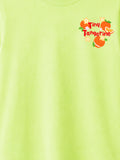Bamboo Fabric Girls T-Shirt – Tiny Tangerine Print Soft Breathable Tee