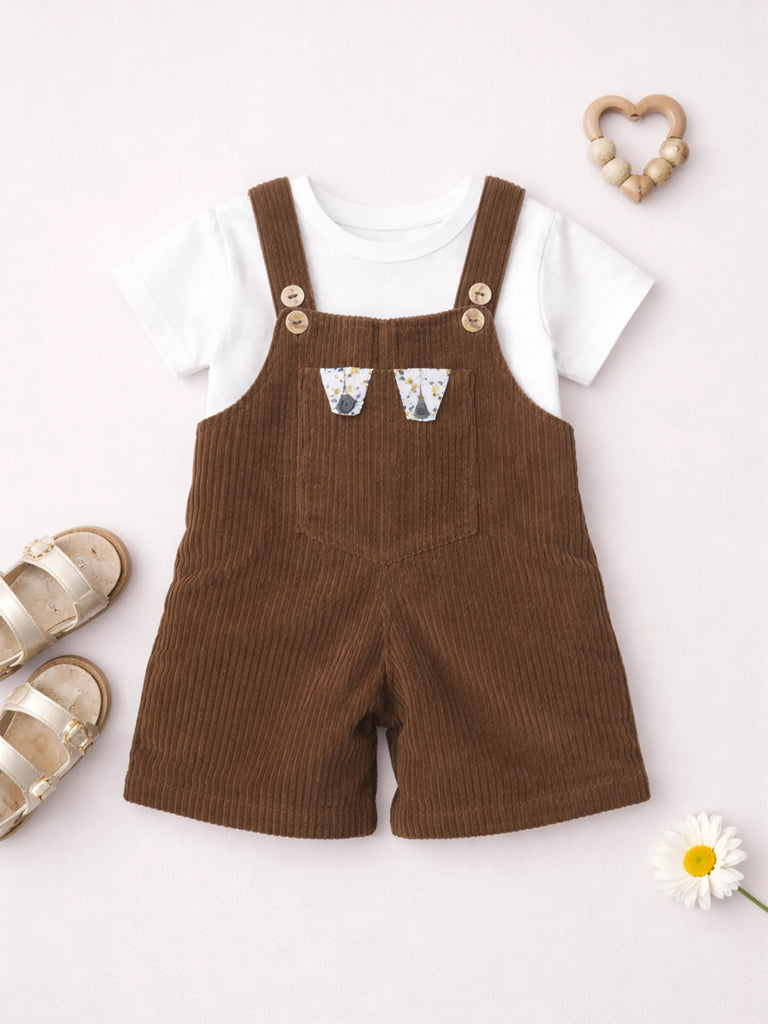 Unisex Kids Dungaree Set | Soft, Comfortable & Stylish Casual Outfit