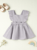 Baby Girl Ruffle Sleeve Detail Frock | 100% Organic Cotton