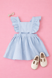 Baby Girl Frock with Bow Detail | 100% Organic cotton