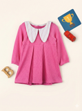 Baby Girl Pink Full Sleeve Cotton Frock