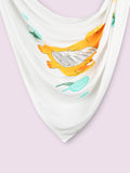 Bamboo Fabric Dino Print Baby Blanket | Ultra Soft Swaddle Blanket | 110 × 110 cm