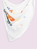 Bamboo Fabric Happy Lion Print Baby Blanket | Ultra Soft Swaddle Blanket | 110 × 110 cm