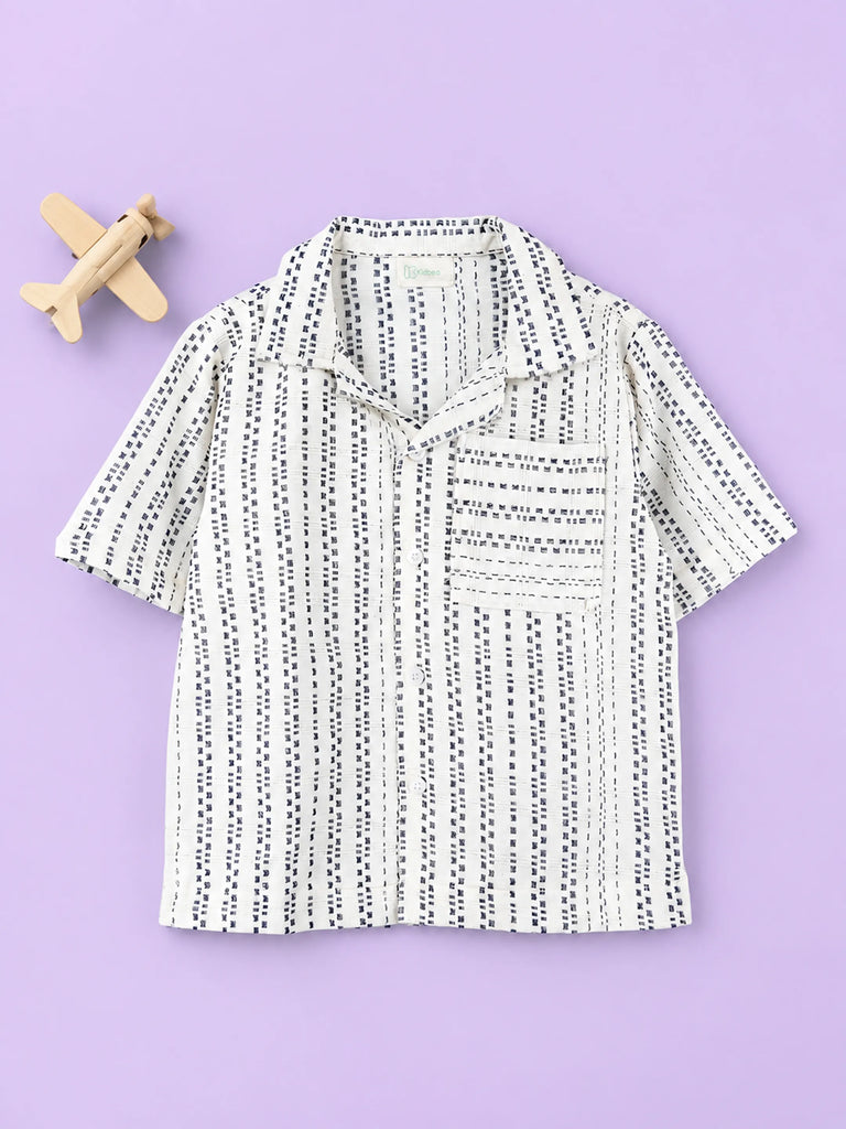 Kids Printed Cotton Shirt – Full Sleeve Casual Shirt with Pocket