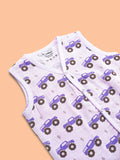 BambooTEC™ Bamboo Muslin Baby Jhabla – Monster Truck Print