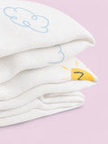 Bamboo Fabric Little One Elephant Print Baby Blanket | Ultra Soft Swaddle Blanket | 110 × 110 cm