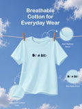 Organic Cotton Unisex Kidbea, Be a Kid & KD Logo Print Half Sleeve T-Shirt Combo Pack (Pack of 3)
