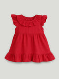 Light Organic Cotton Trendy Maroon Frock | Elegant & Comfortable