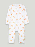 Organic cotton Pizza Print Romper/Bodysuit - Yellow